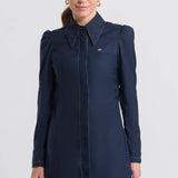 Jaleco Feminino Isabella - Azul Marinho