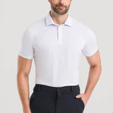 Polo Masculina Pima Cherie - Branca