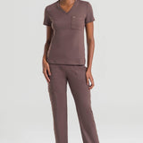 Scrub Feminino Care - Marrom