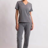 Scrub Feminino Easy - Cinza Chumbo