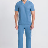 Scrub Masculino Lab - Azul Polar
