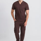 Scrub Masculino Lab - Marrom