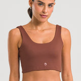 Top Feminino Up - Marrom