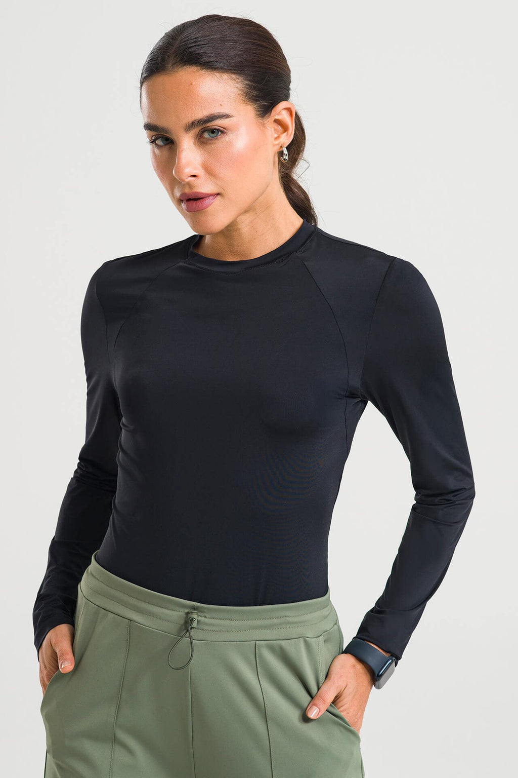 Blusa Manga Longa Underscrub Up - Preta