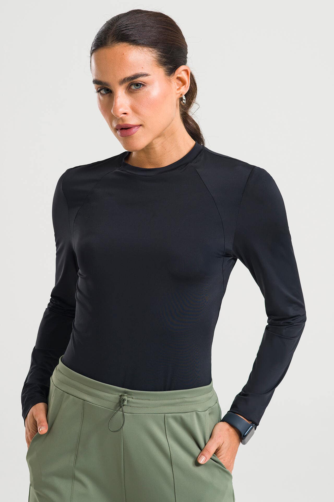 Blusa Manga Longa Underscrub Up - Preta