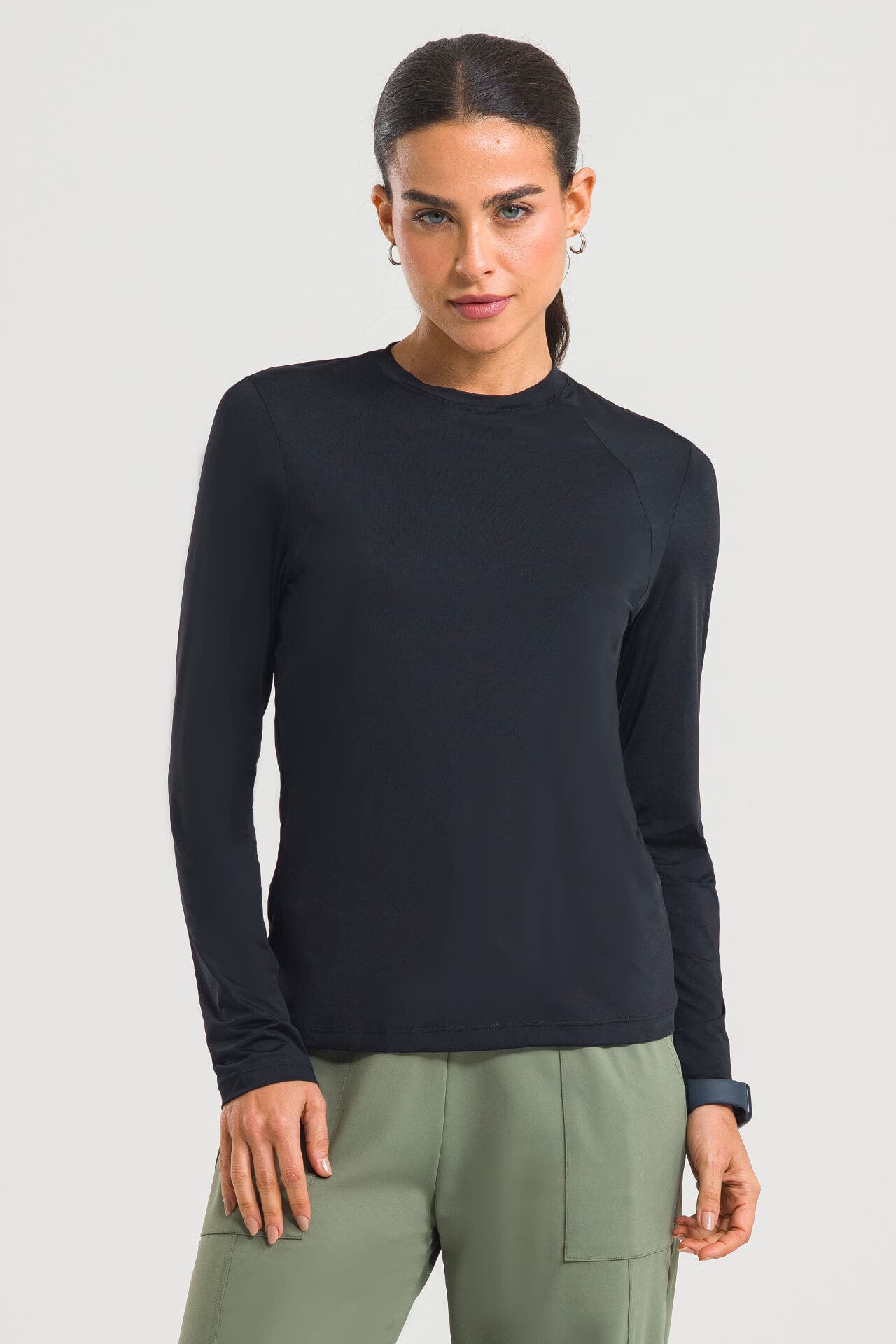 Blusa Manga Longa Underscrub Up - Preta