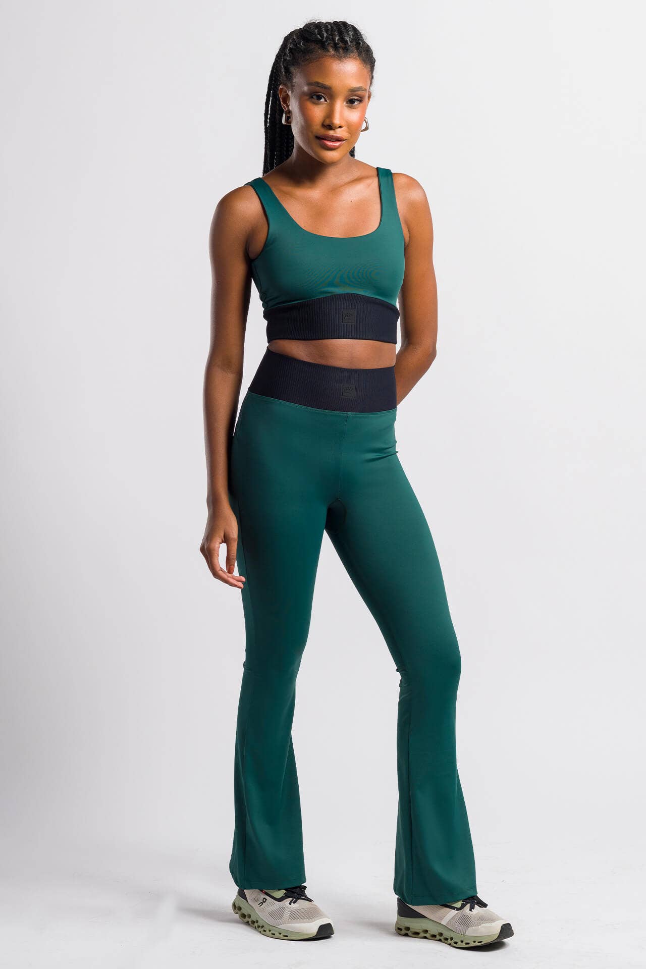 Calça Feminina Flare Match - Verde Petróleo