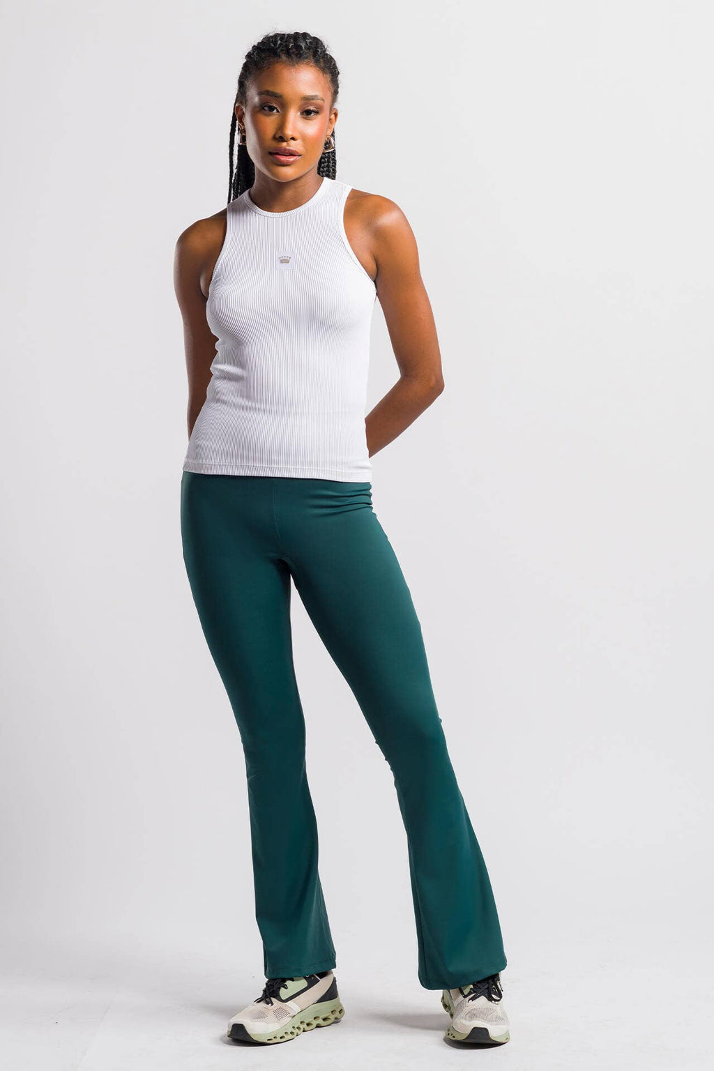 Calça Feminina Flare Match - Verde Petróleo
