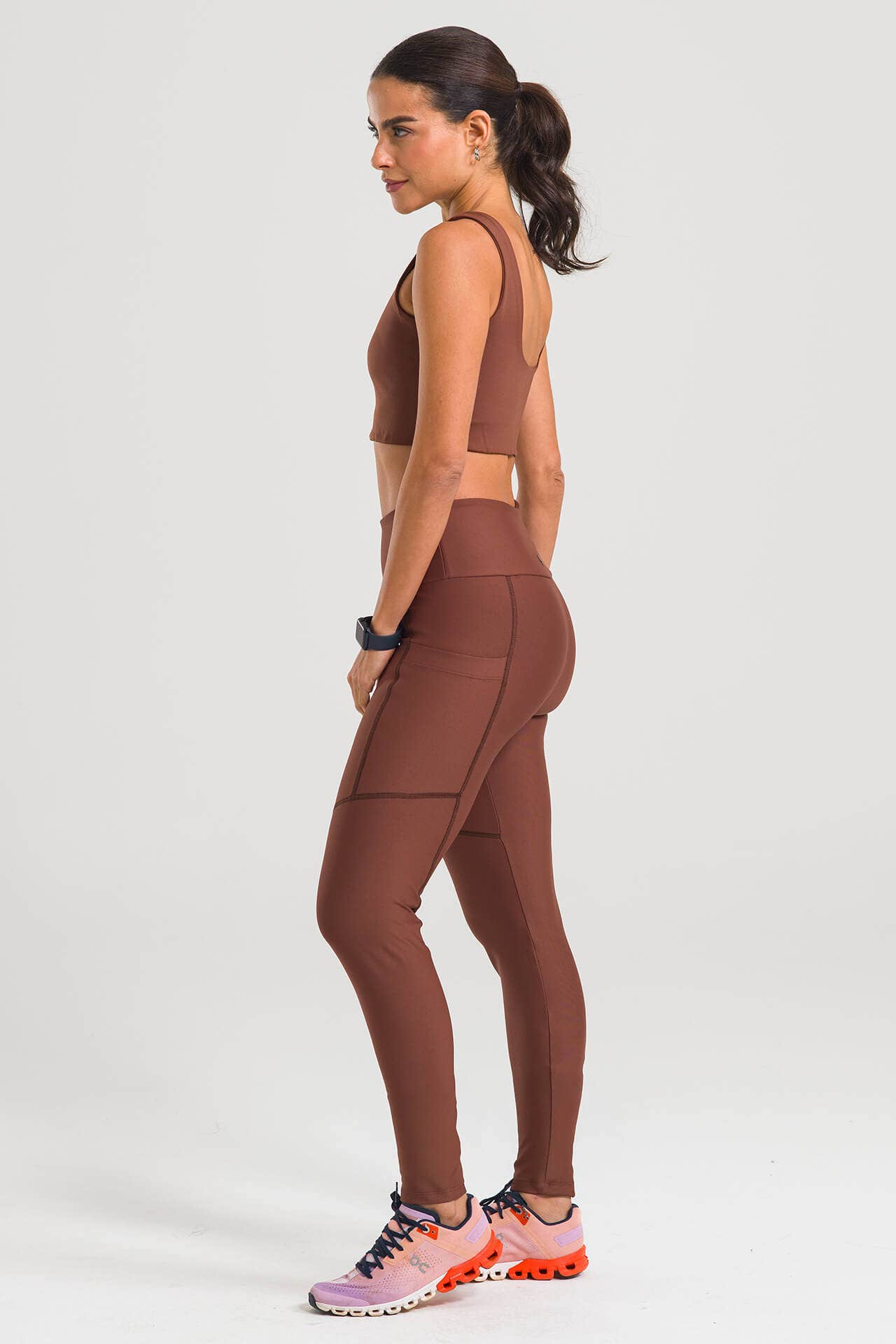 Calça Feminina Legging Up - Marrom