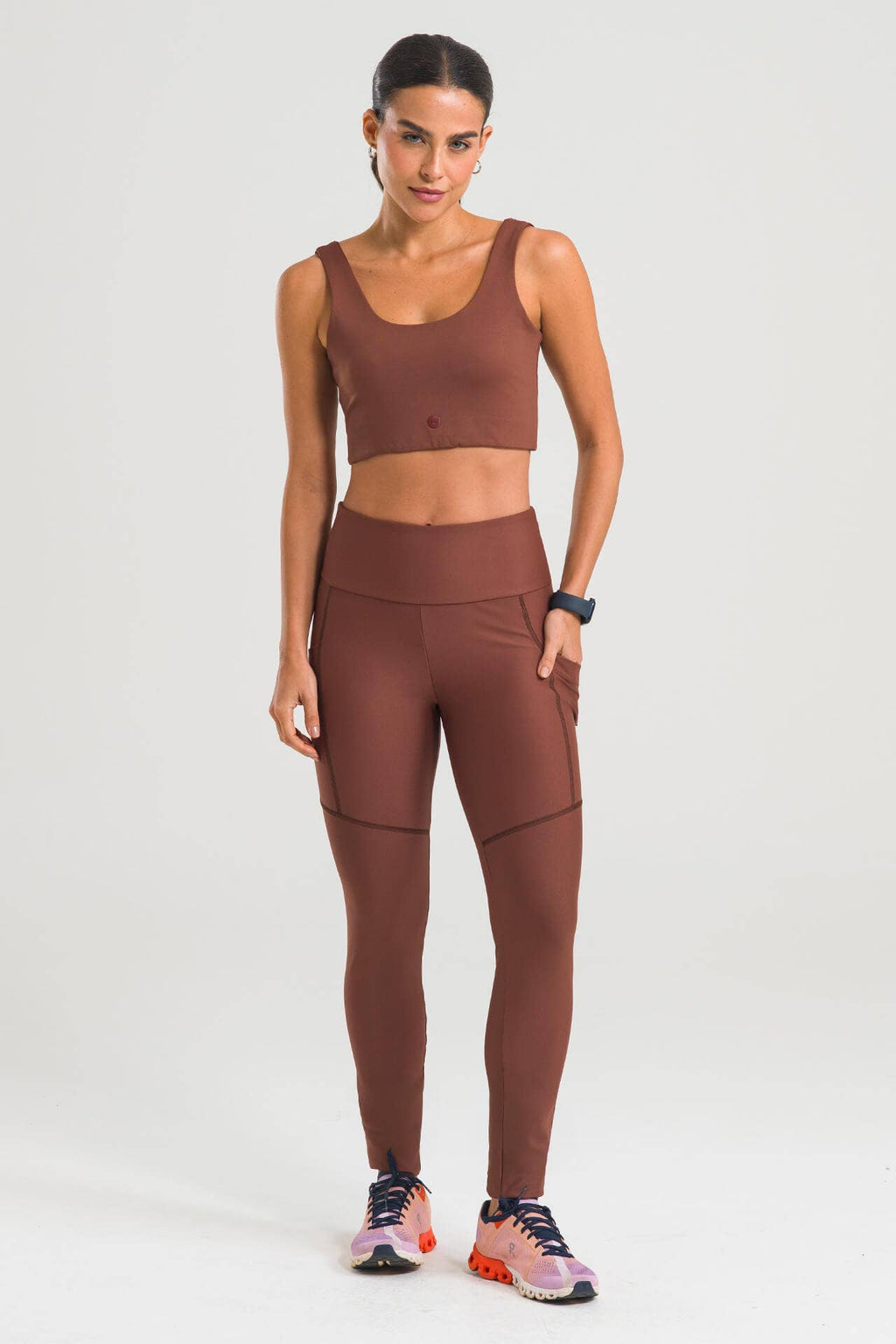 Calça Feminina Legging Up - Marrom