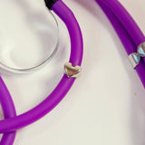 Charm Para Estetoscópio Heart - Prata