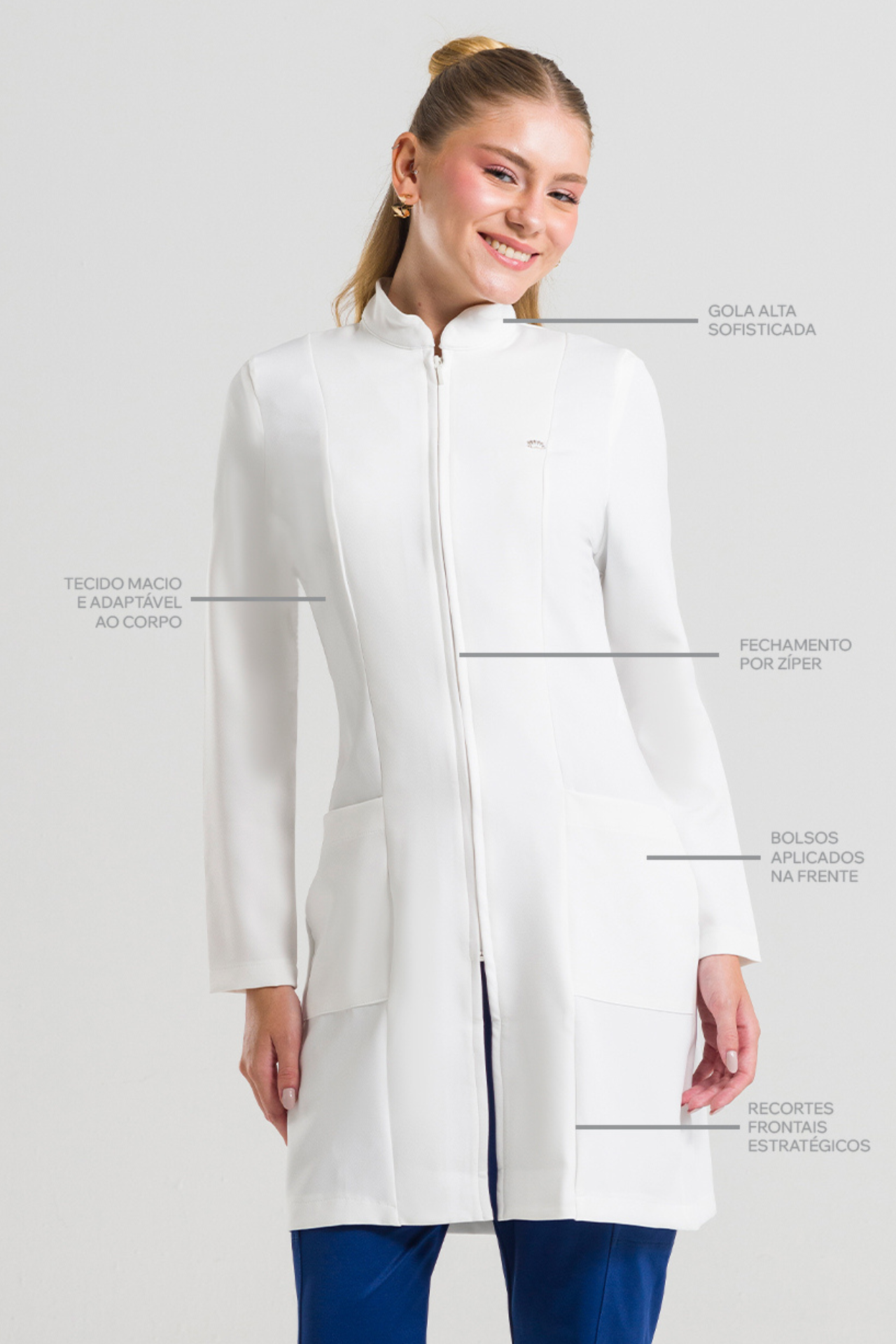 Jaleco Feminino Journey - Off White