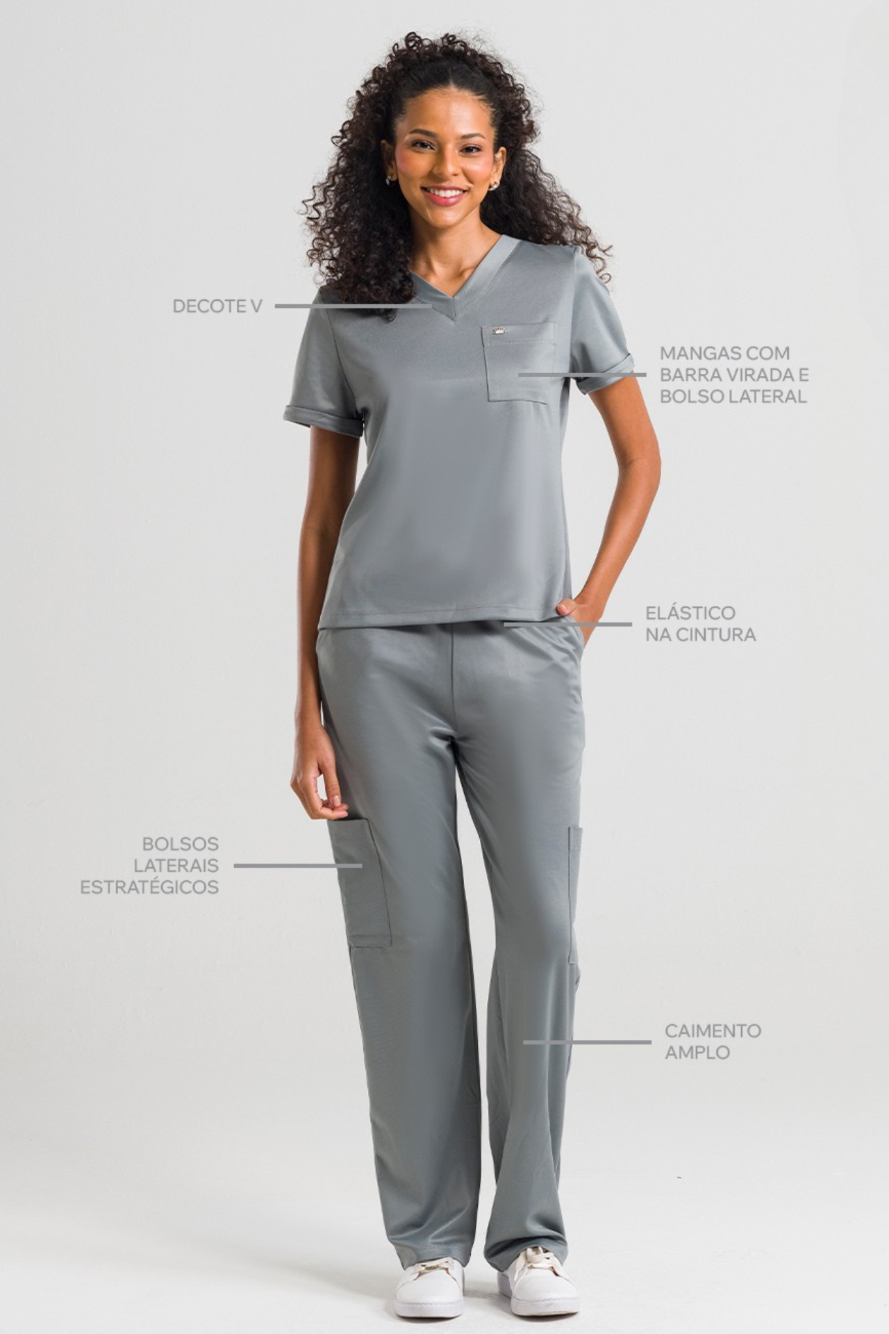 Scrub Feminino Soft - Rosa Blush
