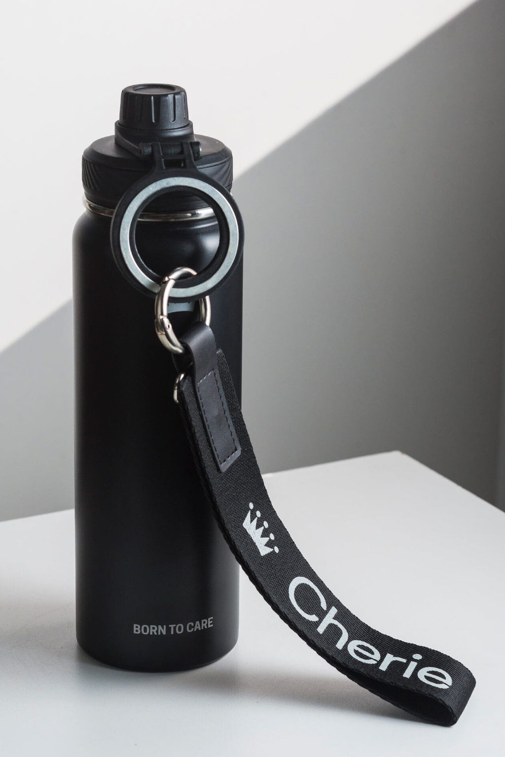 Garrafa Com Suporte Wellness - Preta