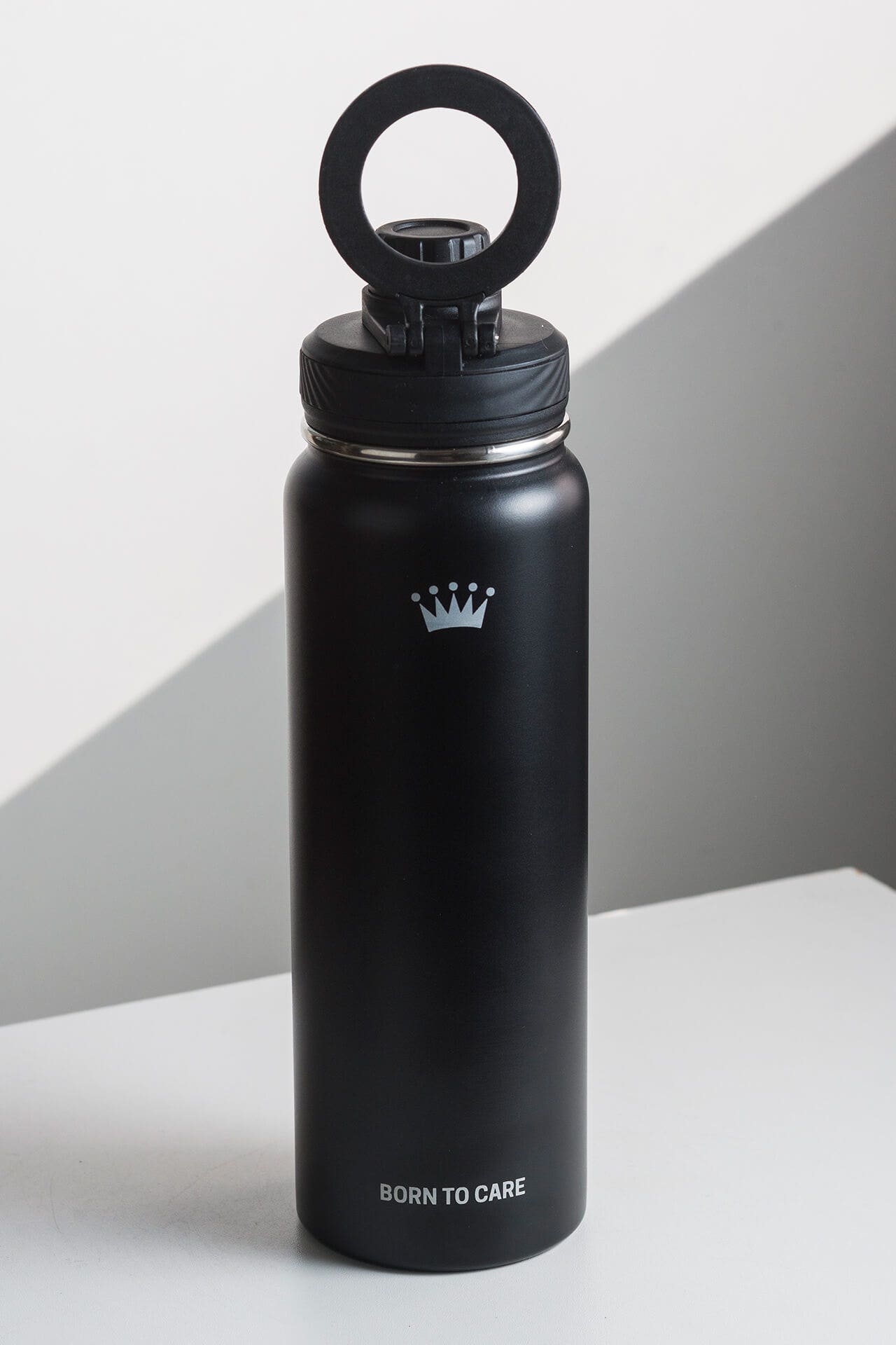 Garrafa Com Suporte Wellness - Preta