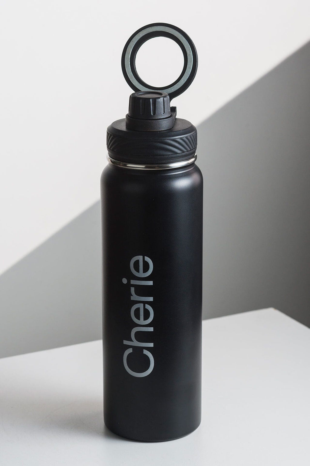 Garrafa Com Suporte Wellness - Preta
