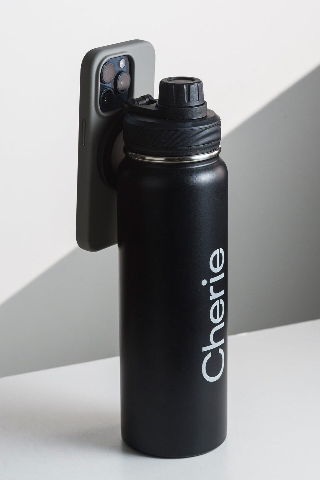 Garrafa Com Suporte Wellness - Preta