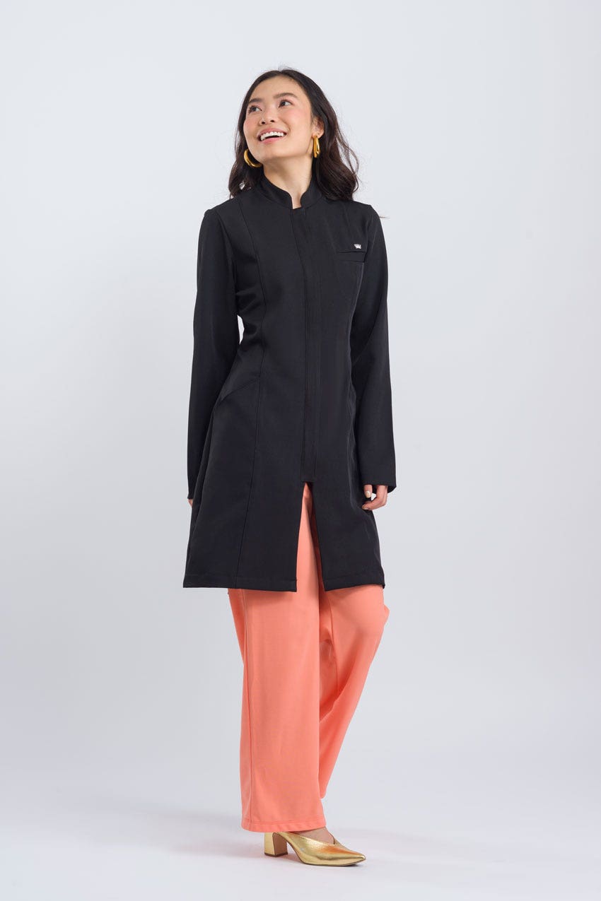 Jaleco Elegance Feminino - Preto