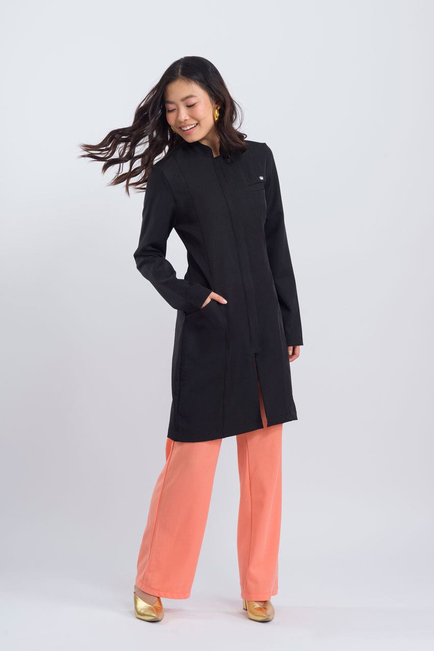 Jaleco Elegance Feminino - Preto