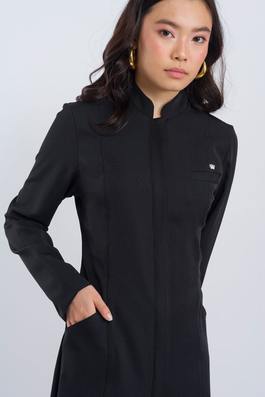 Jaleco Elegance Feminino - Preto
