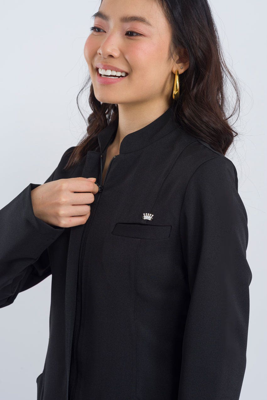 Jaleco Elegance Feminino - Preto