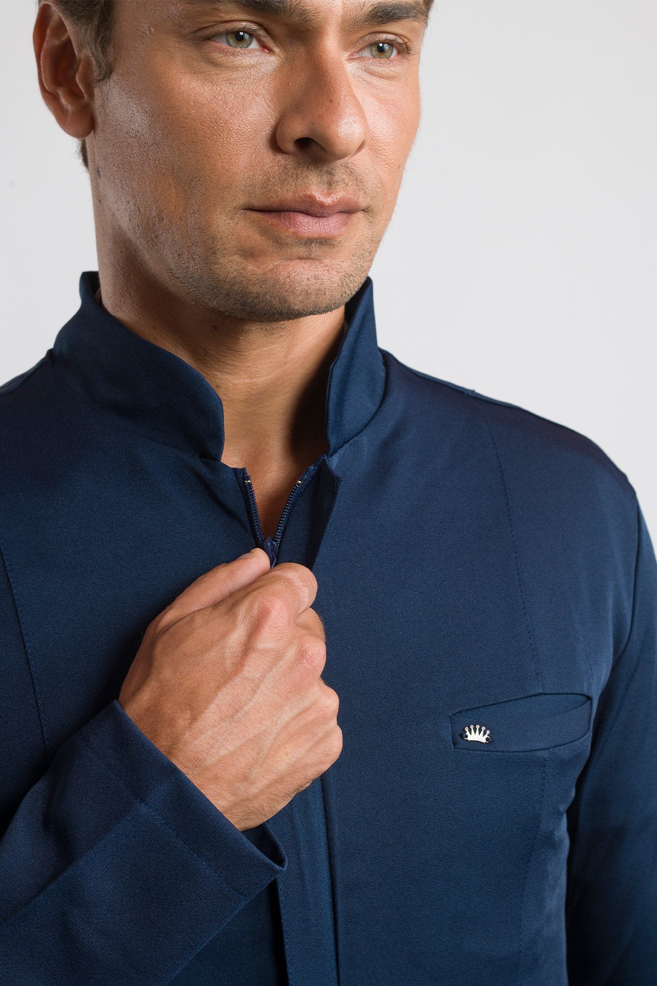 Jaleco Elegance Masculino - Azul Noite