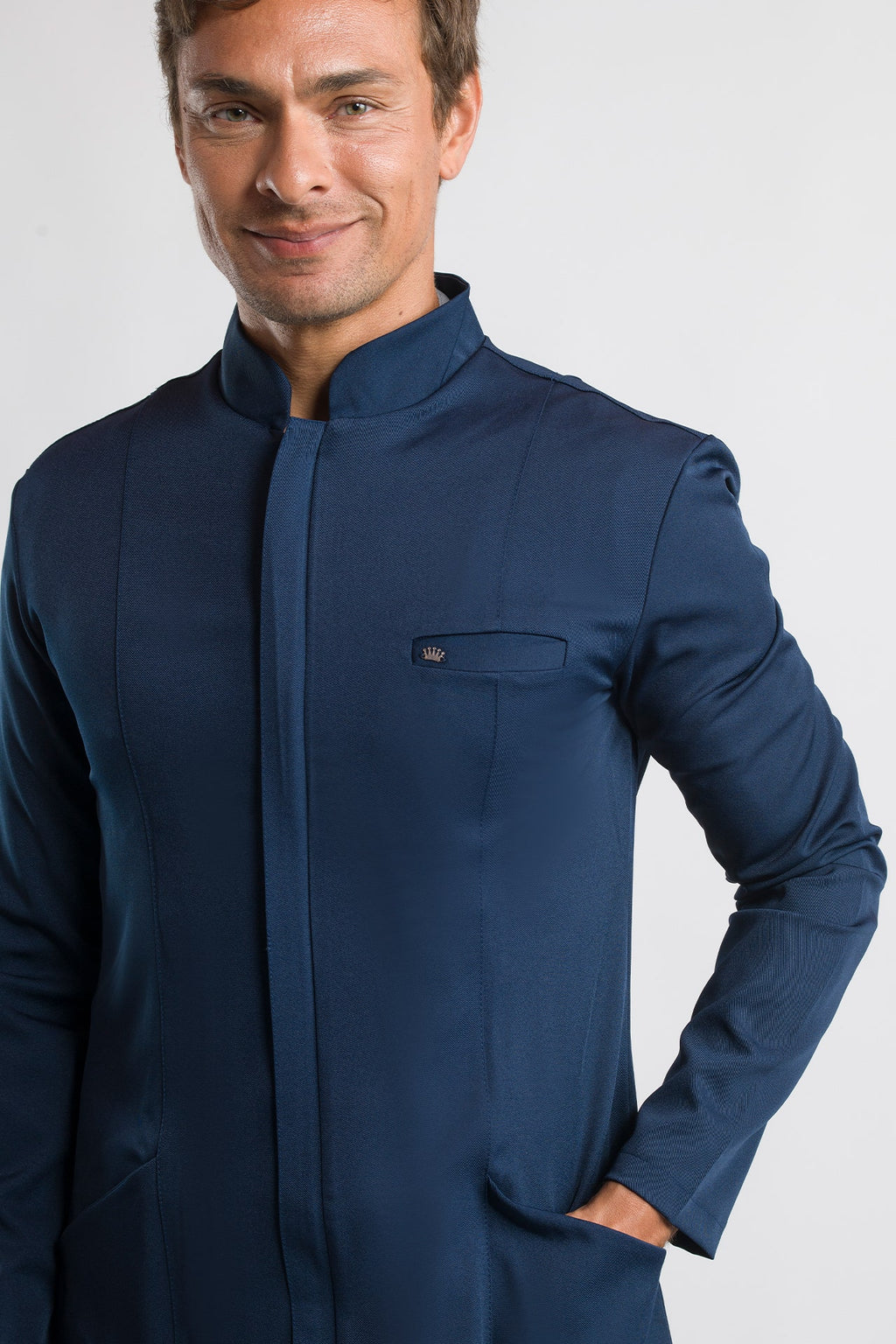 Jaleco Elegance Masculino - Azul Noite