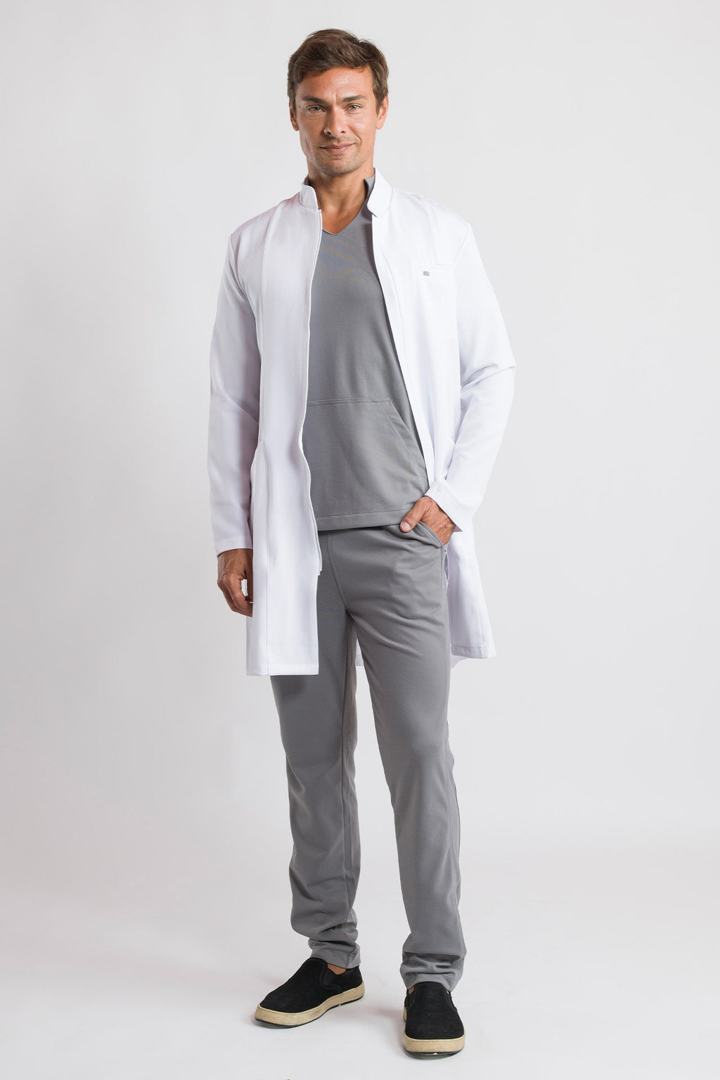 Jaleco Elegance Masculino - Branco