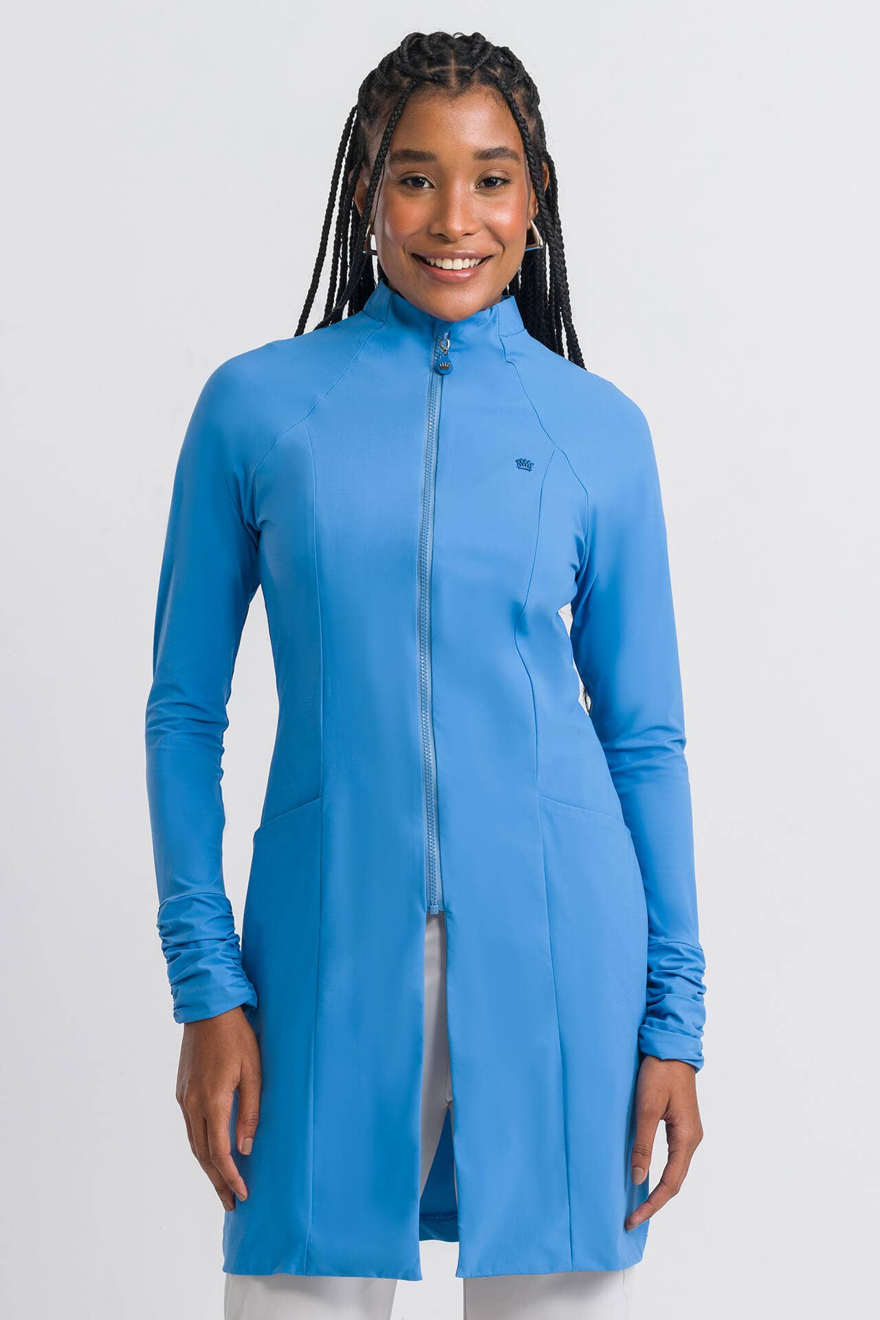 Jaleco Feminino Boost - Azul Claro