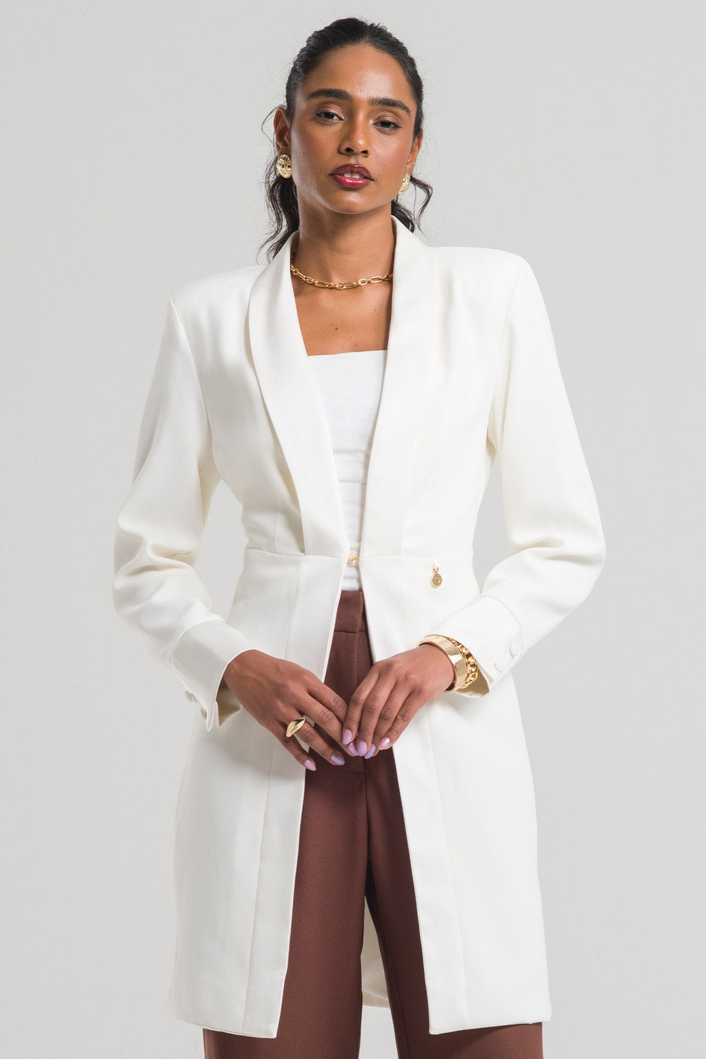 Jaleco Feminino Carmen - Off White