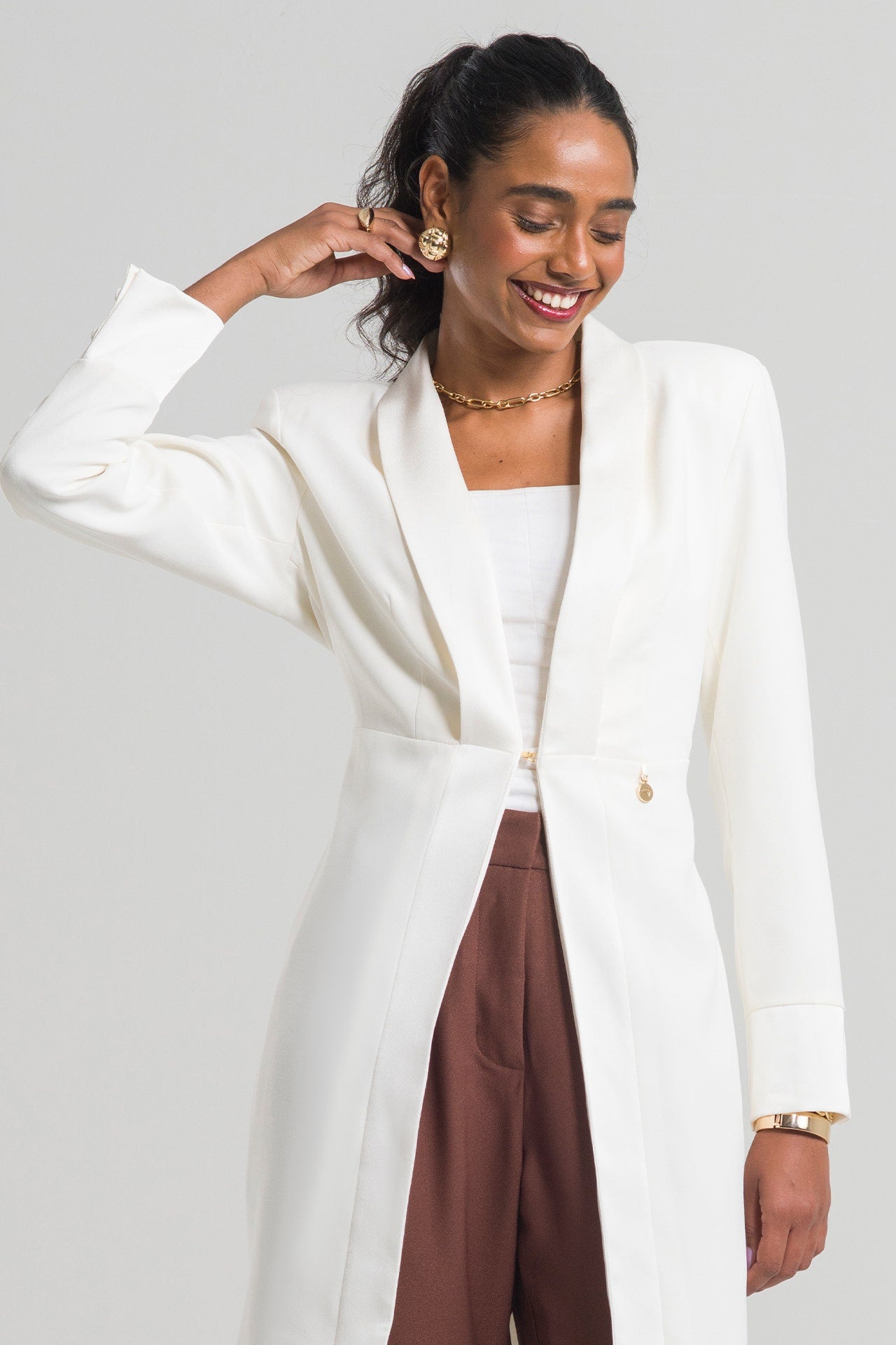 Jaleco Feminino Carmen - Off White
