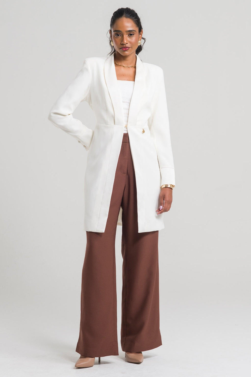 Jaleco Feminino Carmen - Off White