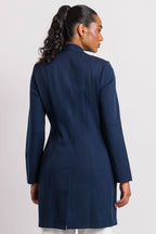 Jaleco Elegance Feminino - Azul Noite