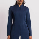 Jaleco Elegance Feminino - Azul Noite