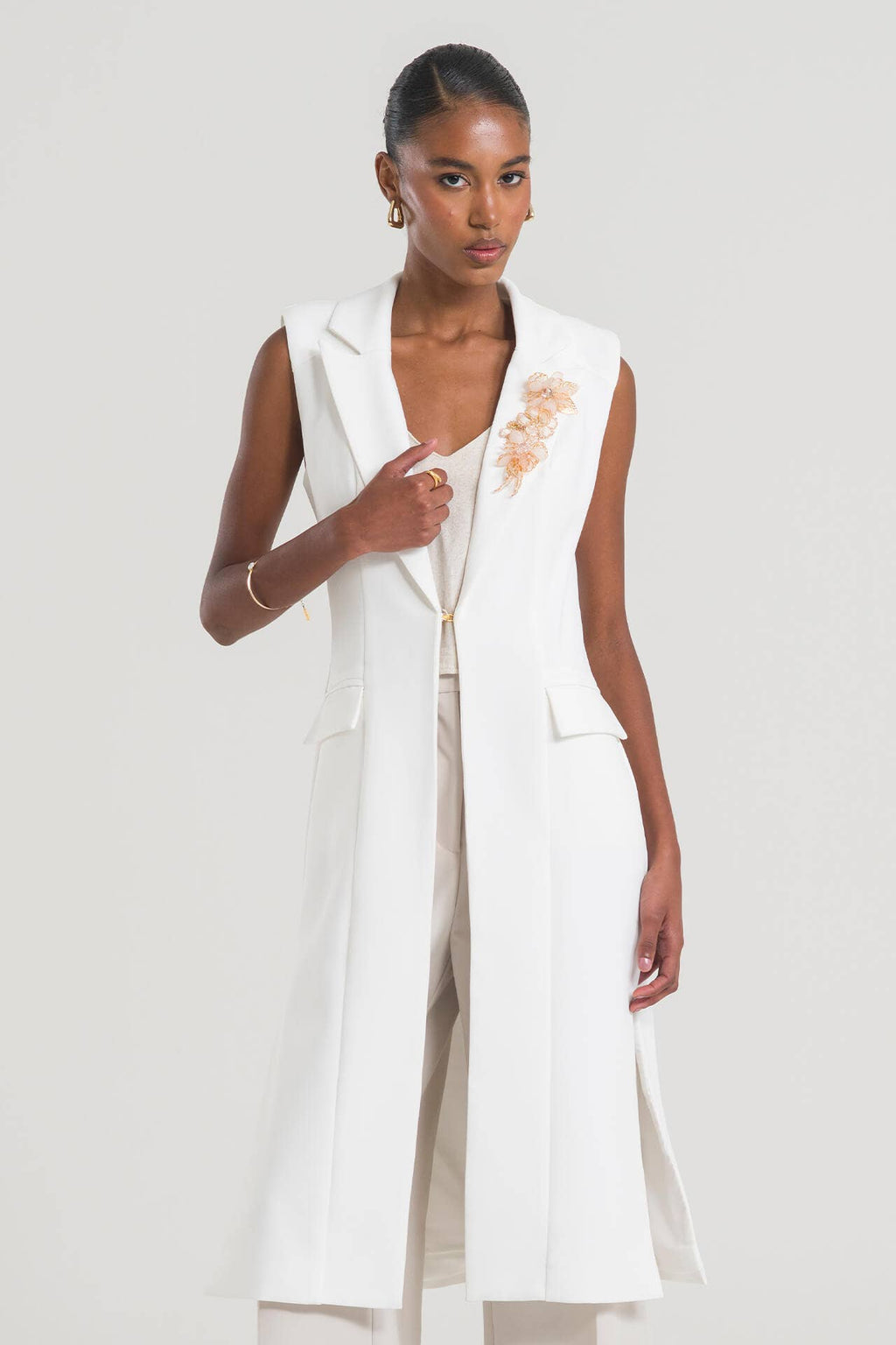 Jaleco Feminino Esther by PatBO - Off White