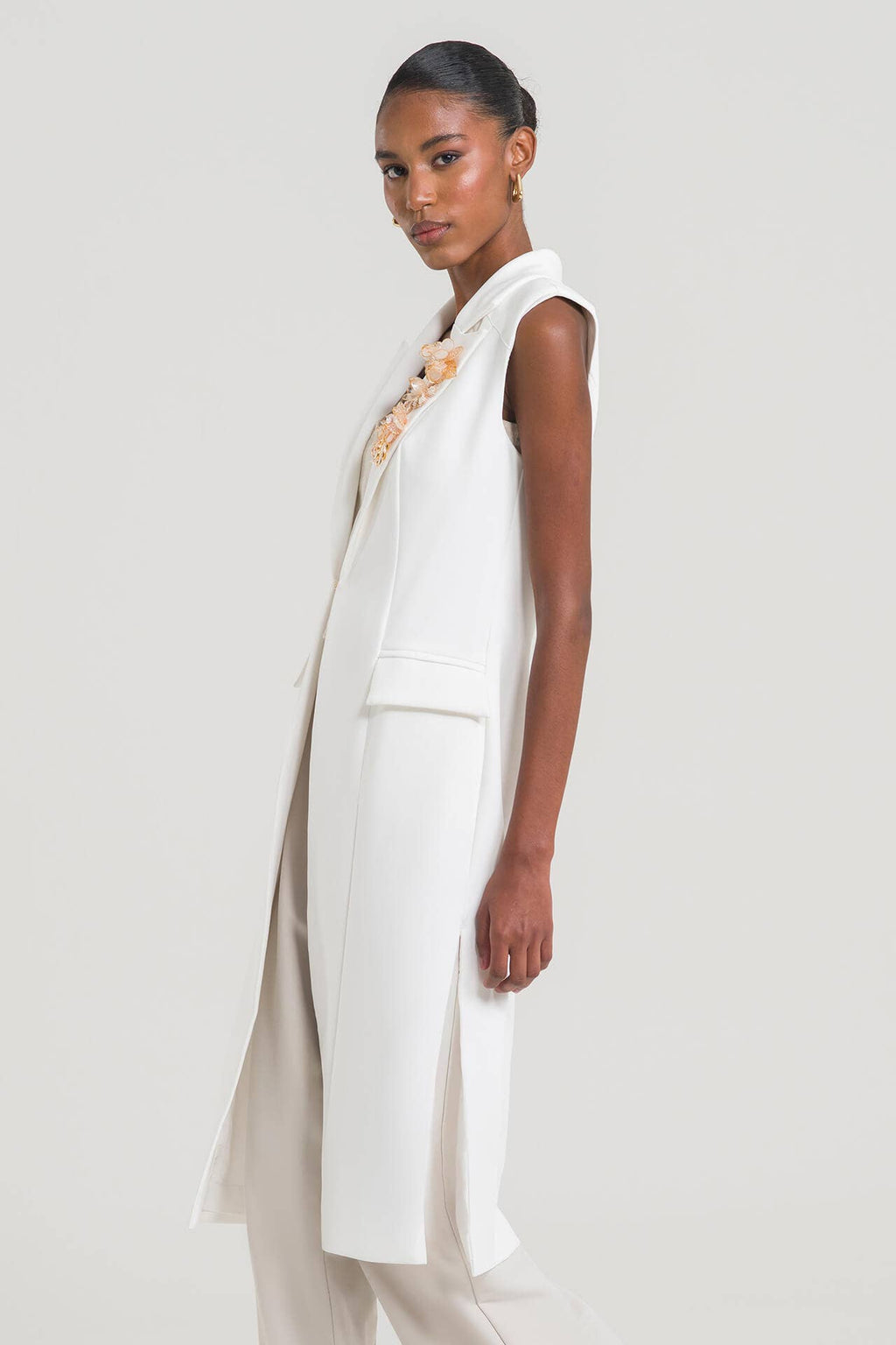 Jaleco Feminino Esther by PatBO - Off White
