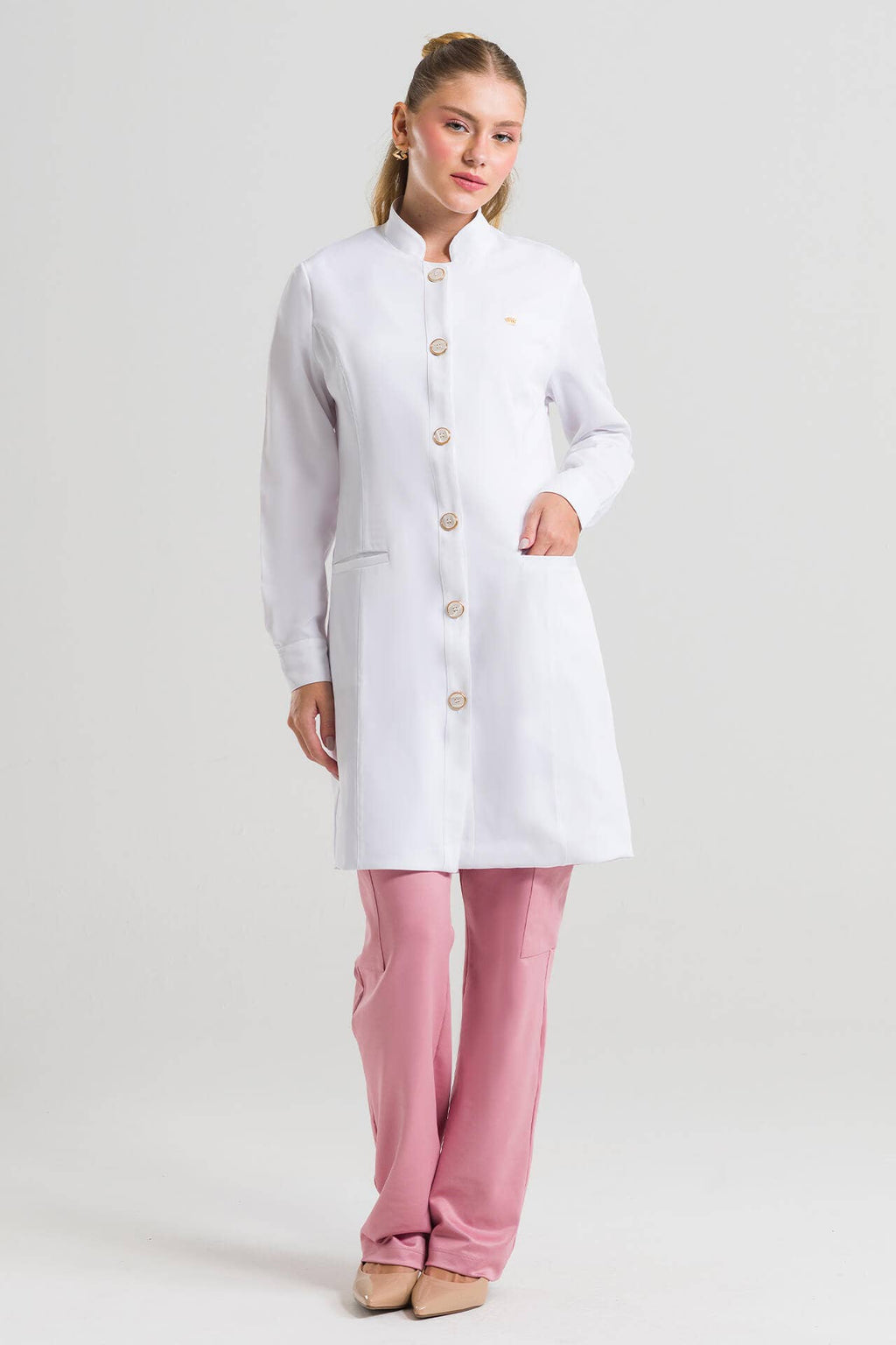 Jaleco Feminino Helen - Branco