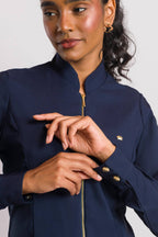 Jaleco Juicy Feminino - Azul Marinho