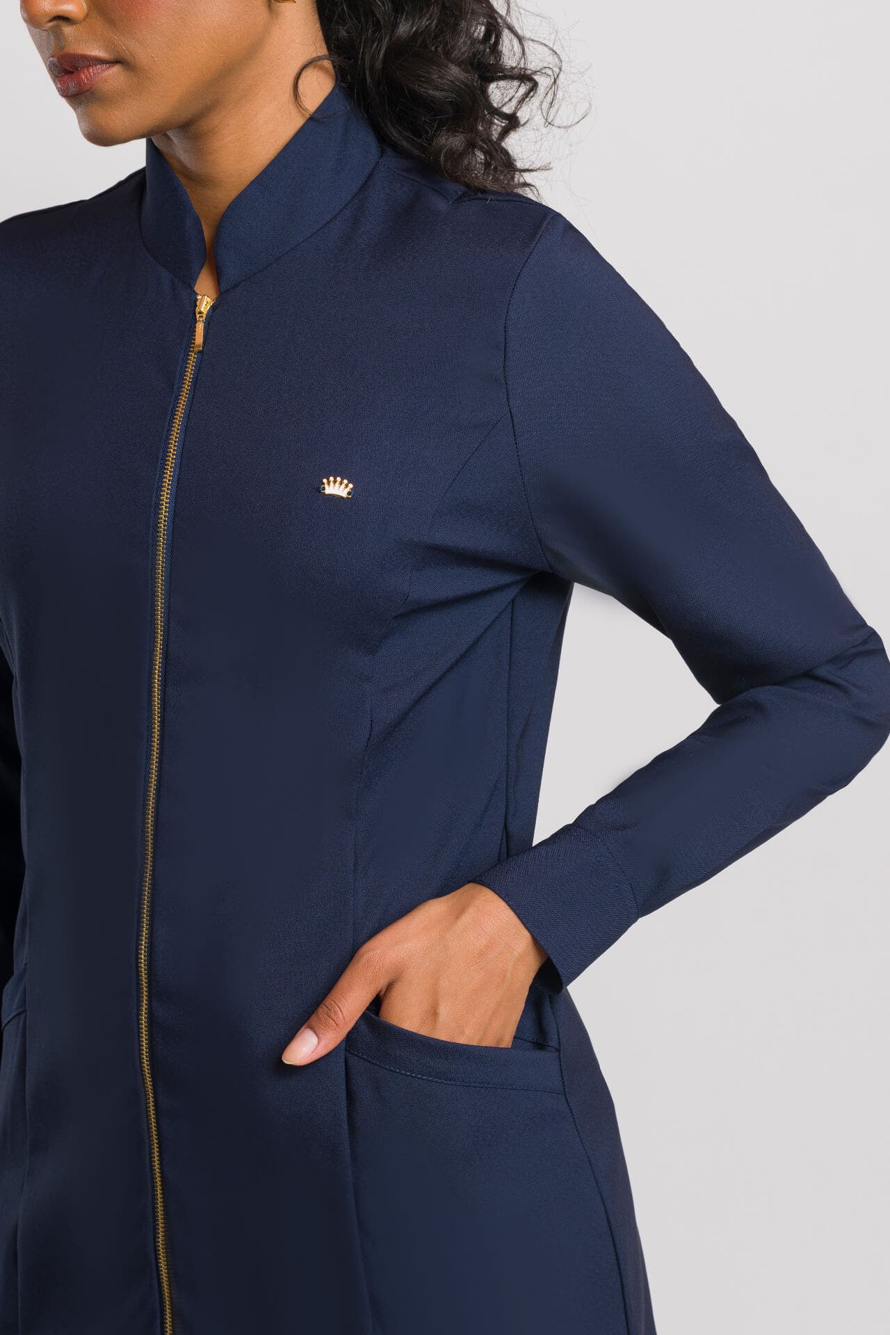 Jaleco Juicy Feminino - Azul Marinho