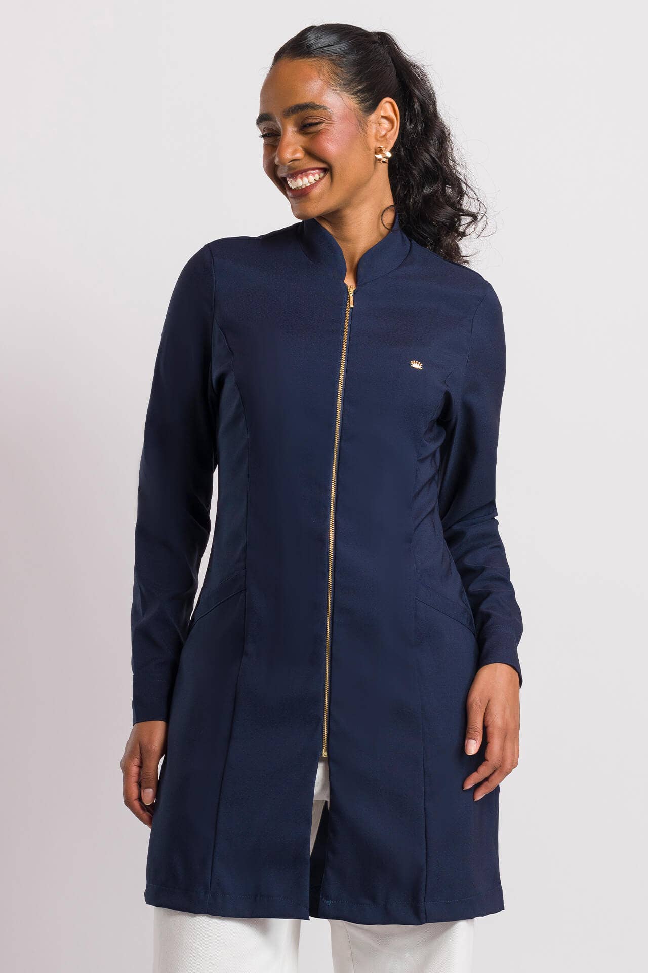 Jaleco Juicy Feminino - Azul Marinho