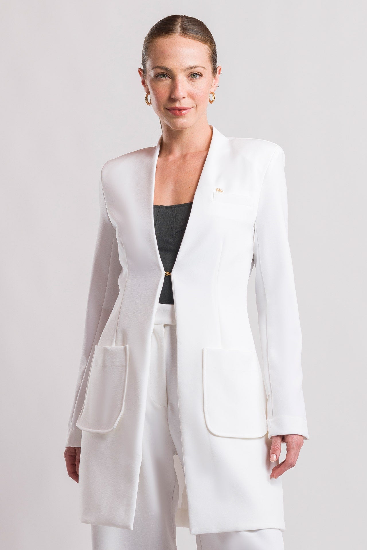 Jaleco Feminino Laura - Branco Puro