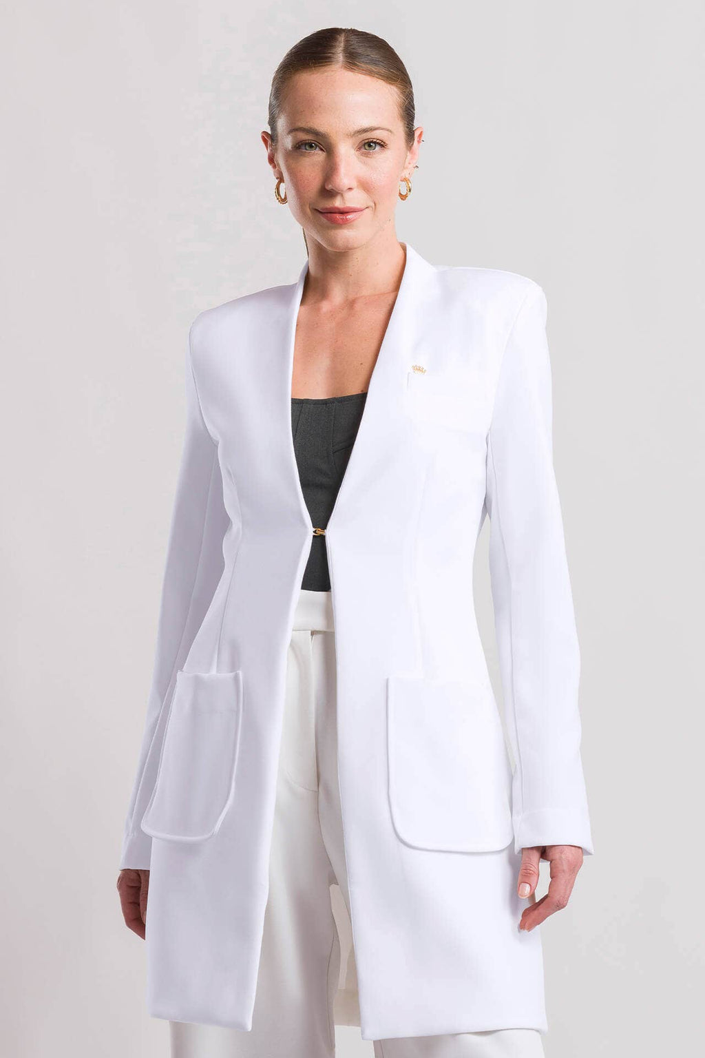 Jaleco Feminino Laura - Branco Puro