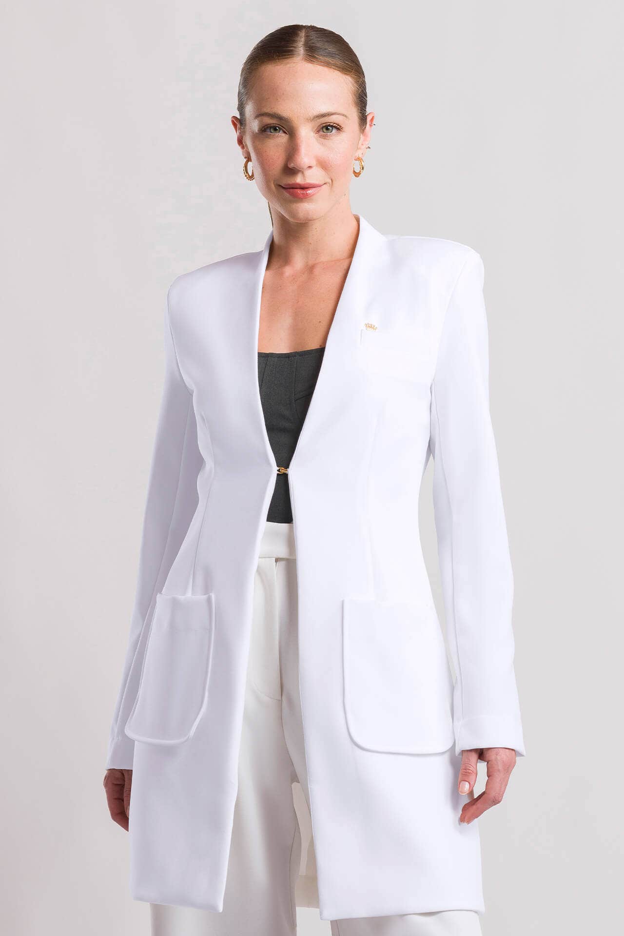 Jaleco Feminino Laura - Branco Puro