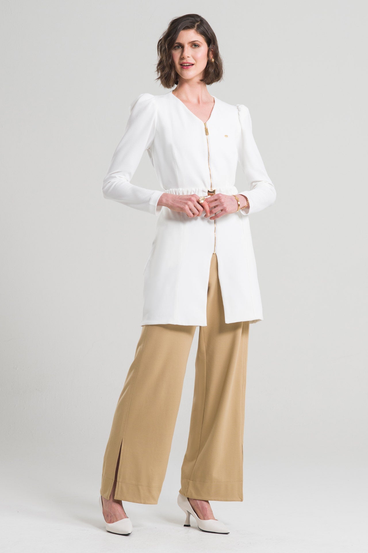 Jaleco Feminino Lina - Off White