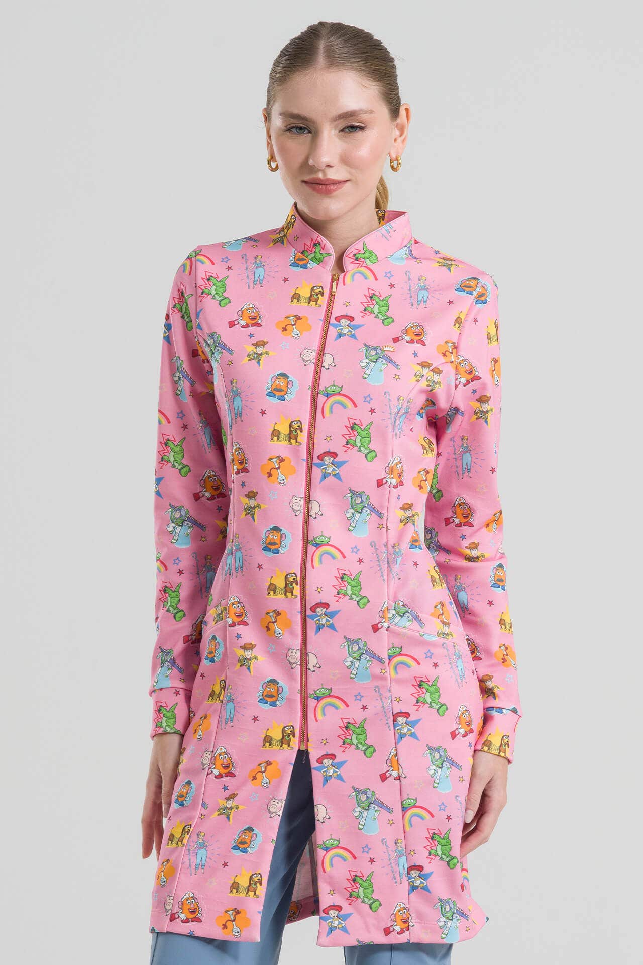 Jaleco Feminino Toy Story - Rosa