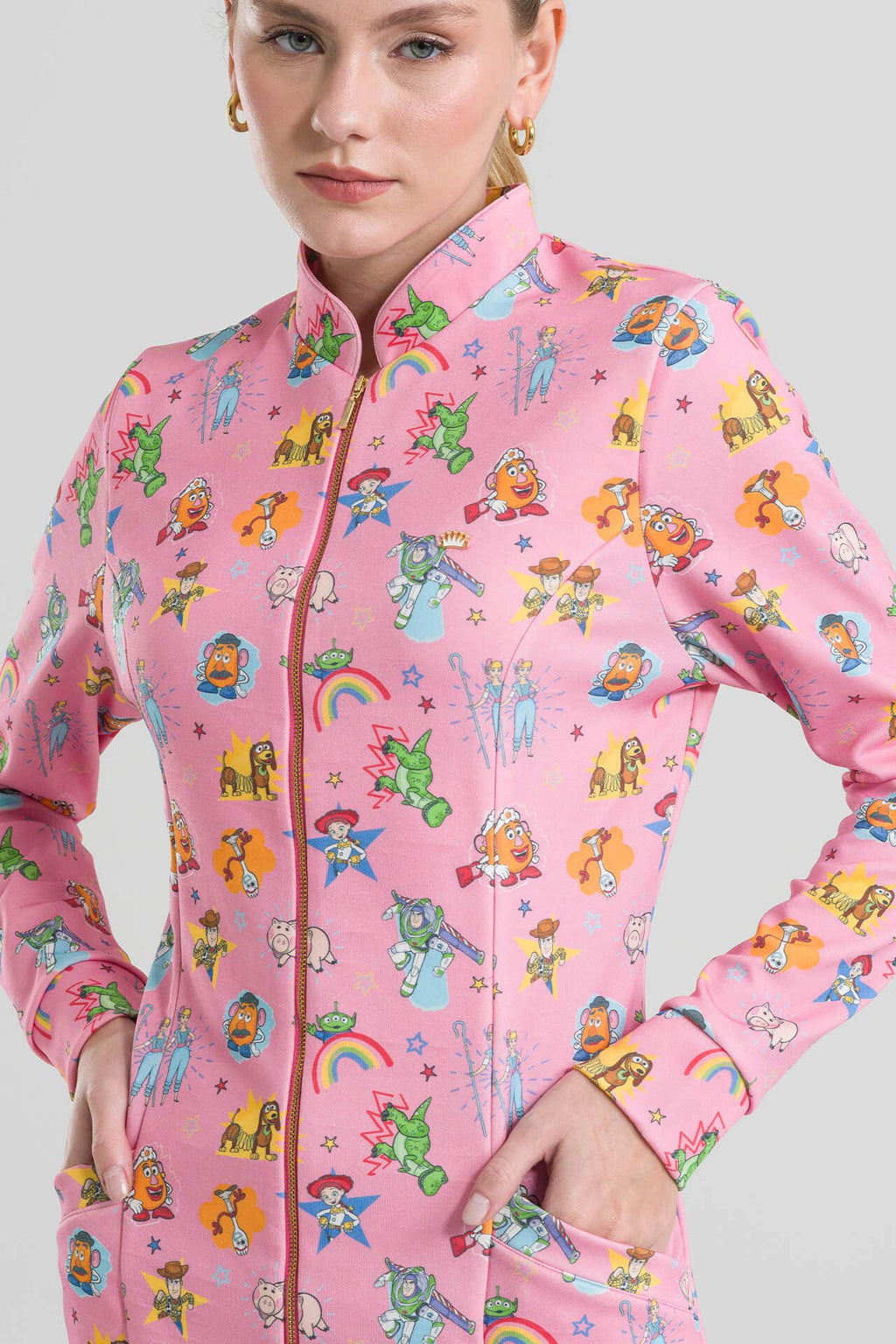 Jaleco Feminino Toy Story - Rosa