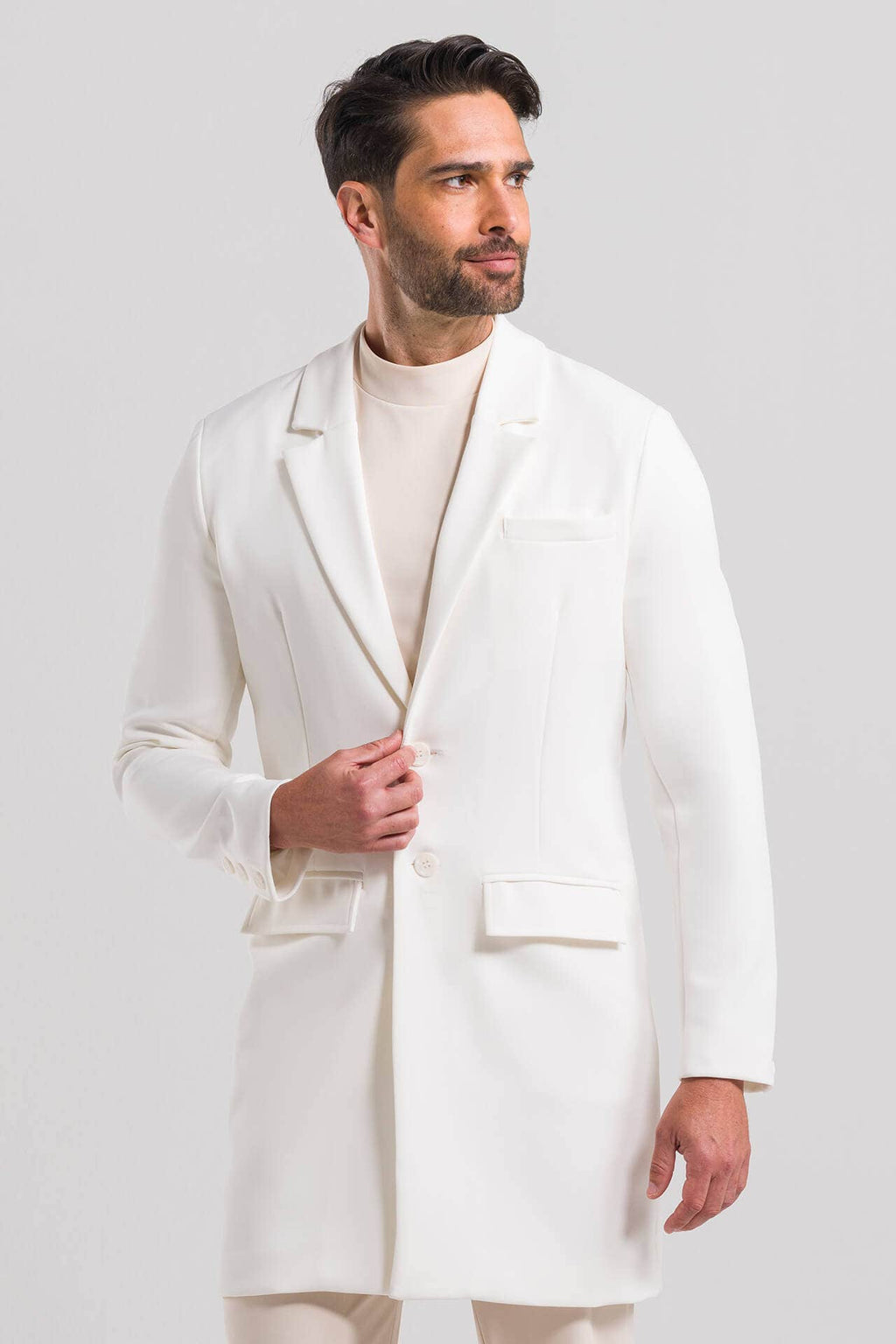 Jaleco Masculino Benjamin - Off White