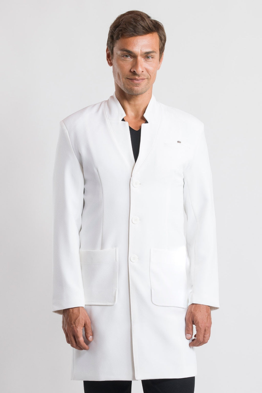Jaleco Masculino William - Branco Puro