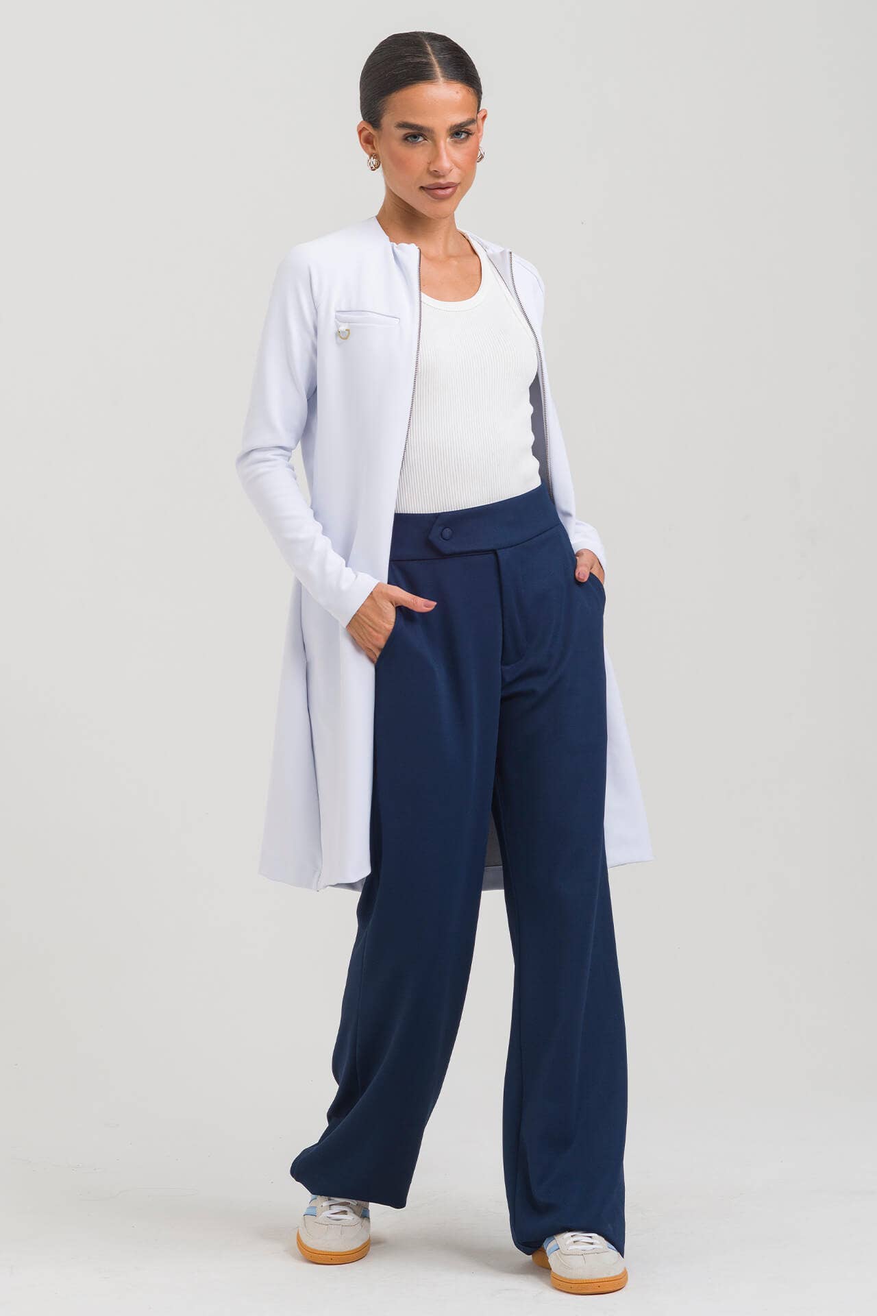 Jaleco Feminino Augusta - Branco