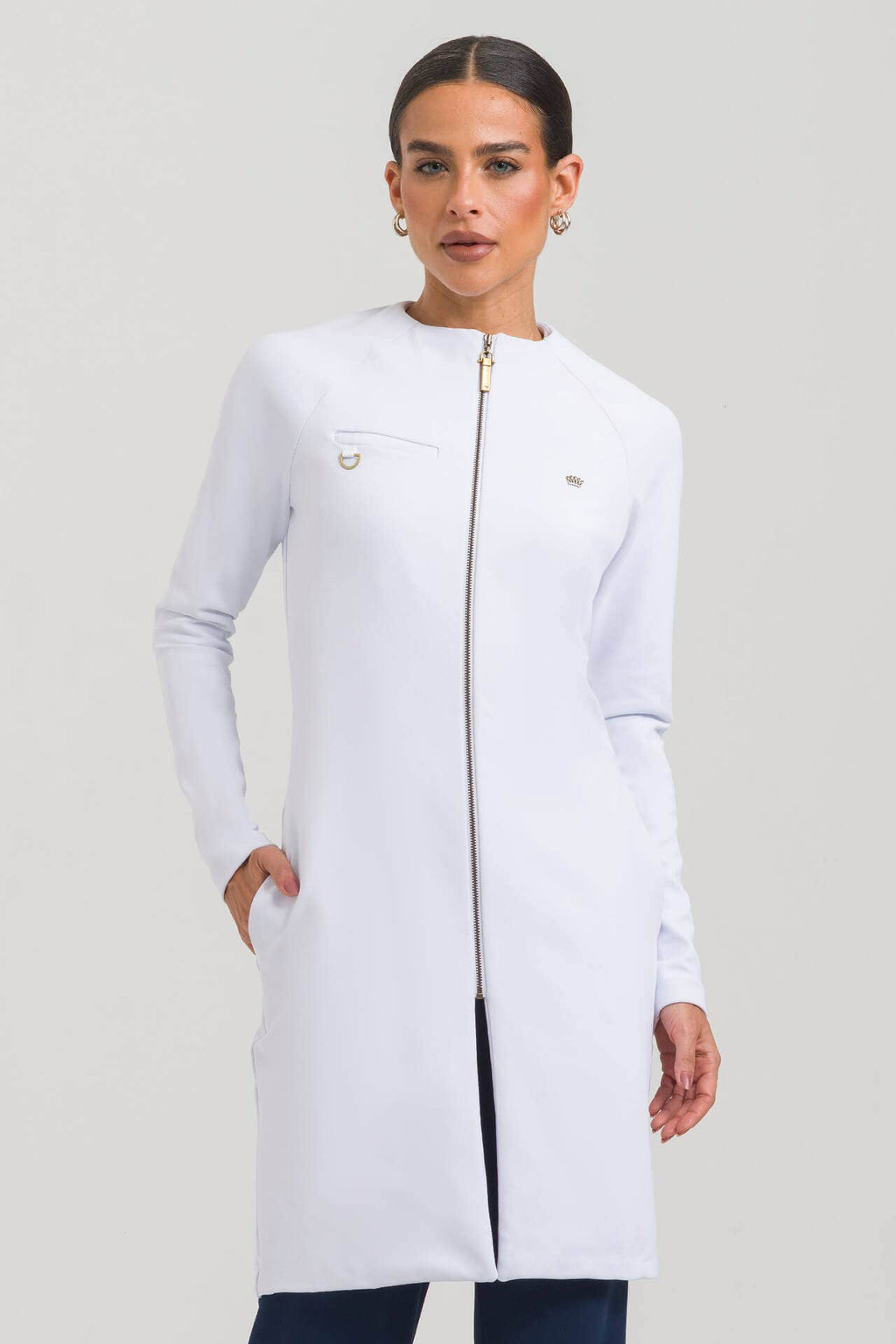 Jaleco Feminino Augusta - Branco